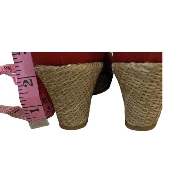 Merona Wenda Shoes Women's Size 8.5 Espadrilles Open Toe Slip On Platform Heels - Picture 7 of 11